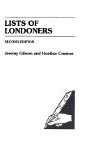 Lists of Londoners