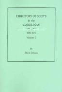 Directory of Scots in the Carolinas, 1680-1830