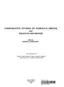 Comparative Studies by Harold E. Driver and Essays in His Honor (Comparative Studies)