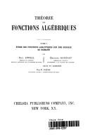 Théorie des fonctions algébriques