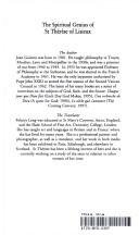 Spiritual Genius of St. Therese of Lisieux