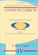 Proceedings of the Copper 99-Cobre 99 International Conference