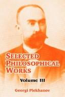 Selected philosophical works