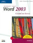 New Perspectives on Microsoft Office Word 2003, Introductory, CourseCard Edition