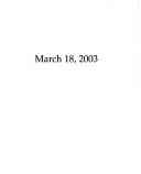 March 18, 2003