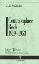 Commonplace Book 1919-1953 (Key Texts)