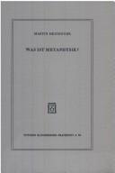 Was ist Metaphysik?