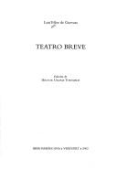 Teatro breve. Edicin de Hctor Urziz Tortajada