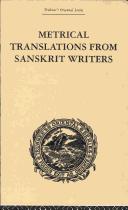 Metrical Translations from Sanskrit Writers