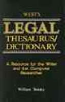 Legal Thesaurus/Legal Dictionary