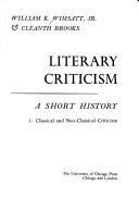 Literary criticism : a short history