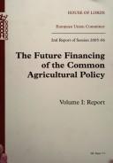 The future financing of the Common Agricultural Policy
