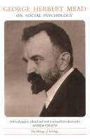 George Herbert Mead on Social Psychology