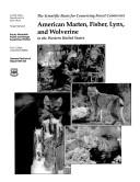 American Marten, Fisher, Lynx, and Wolverine 