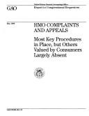 HMO complaints and appeals
