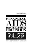 Financial aids for higher education, 74-75 catalog