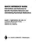 Interventions and outcomes for specific psychiatric behaviors and administering psychotropic medications
