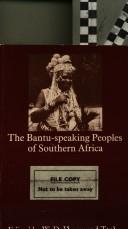 Bantu Speaking Peoples Southern Africa