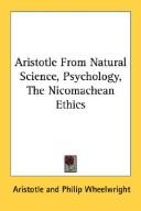 Aristotle From Natural Science, Psychology, The Nicomachean Ethics