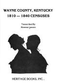Wayne County Kentucky, 1810-1840 Censuses
