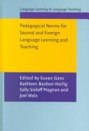 Pedagogical norms for second and foreign language learning and teaching
