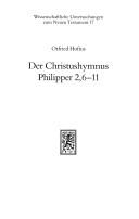 Der Christushymnus Philipper 2, 6-11