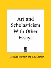 Art and Scholasticism with Other Essays