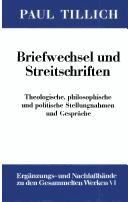 Briefwechsel und Streitschriften