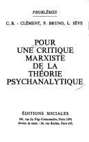 Pour une critique marxiste de la théorie psychanalytique