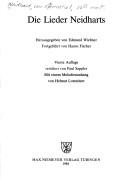 Die Lieder Neidharts