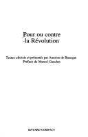 Pour ou contre la Révolution