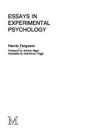 Essays in Experimental Psychology (Edinburgh Studies in Culture & Society)