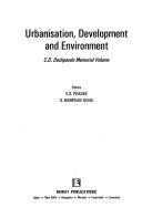 Urbanisation, Development and Environment  India; C.D. Deshpande Memorial Volume