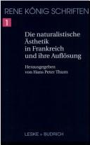 Die naturalistische Ästhetik in Frankreich und ihre Auflösung