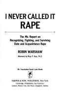 I never called it rape