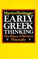 Early Greek thinking