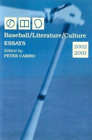Baseball/literature/culture