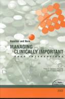 Managing clinically important drug interactions