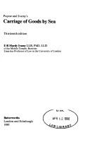 Outline of the law relating to carriage of goods by sea