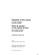 Datasheets of flora species for revision of appendix I of the Bern Convention =