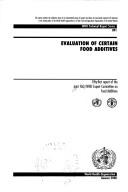 Evaluation of certain food additives