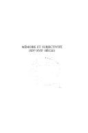 Mémoire et subjectivité (XIVe-XVIIe siècle)