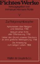 Fichtes Werke /chrsg. von Immanuel Hermann Fichte