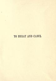To Herat and Cabul