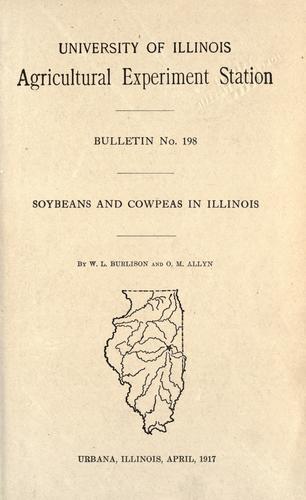 Soybeans and cowpeas in Illinois