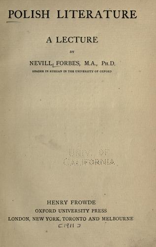 Polish literature