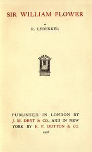 Sir William Flower