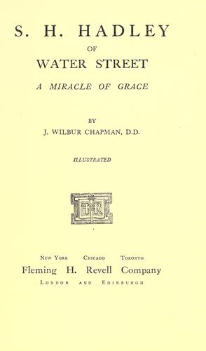 S. H. Hadley of Water Street