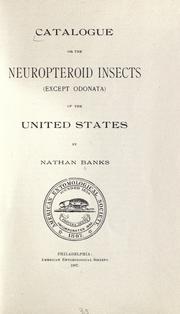 Catalogue of the neuropteroid insects (except Odonata) of the United States
