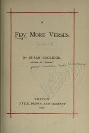 A few more verses
